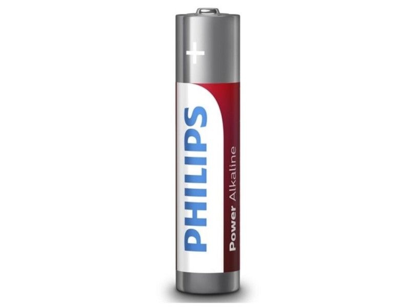 PHILIPS - POWER ALKALINE BATTERY AAA LR03 4 PACK