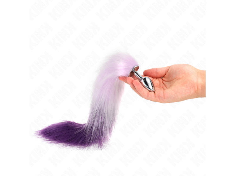 KINK - ANAL PLUG SIZE S 7 X 3 CM WITH SYNTHETIC TAIL 40 CM PURPLE