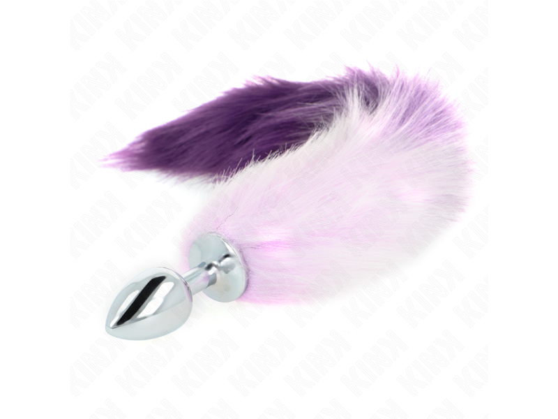 KINK - ANAL PLUG SIZE S 7 X 3 CM WITH SYNTHETIC TAIL 40 CM PURPLE