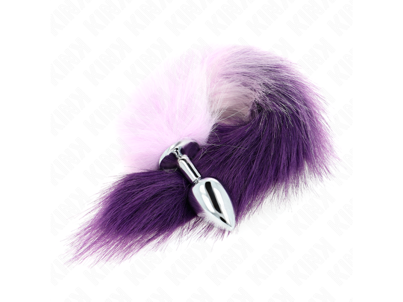 KINK - ANAL PLUG SIZE S 7 X 3 CM WITH SYNTHETIC TAIL 40 CM PURPLE