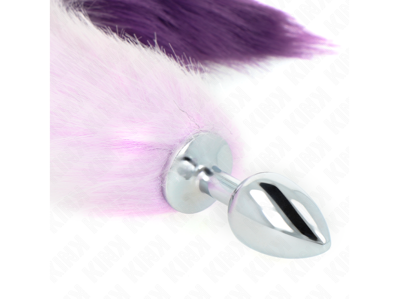 KINK - ANAL PLUG SIZE S 7 X 3 CM WITH SYNTHETIC TAIL 40 CM PURPLE