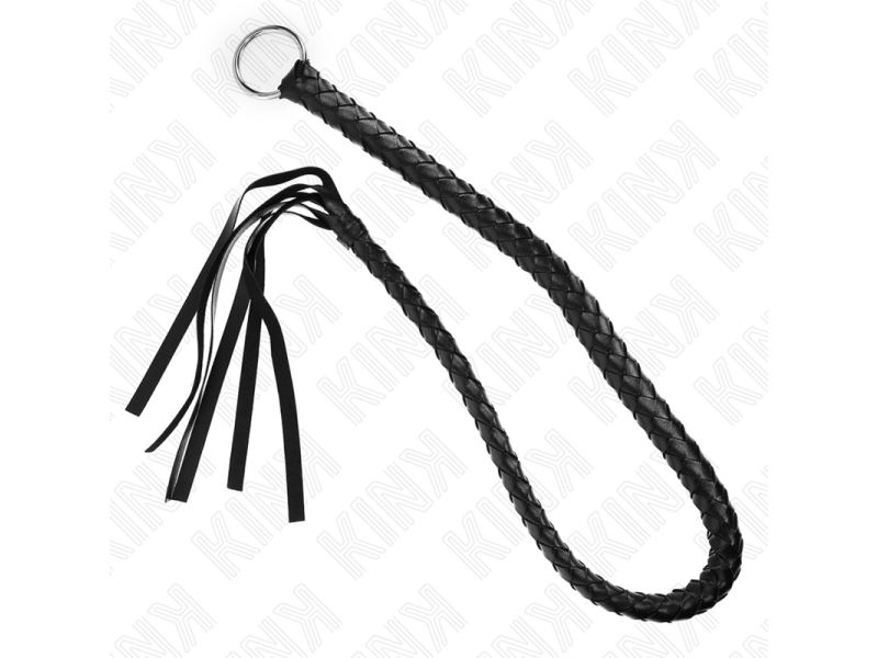 KINK - SNAKE WHIP WITH BLACK HAND RING 65 CM