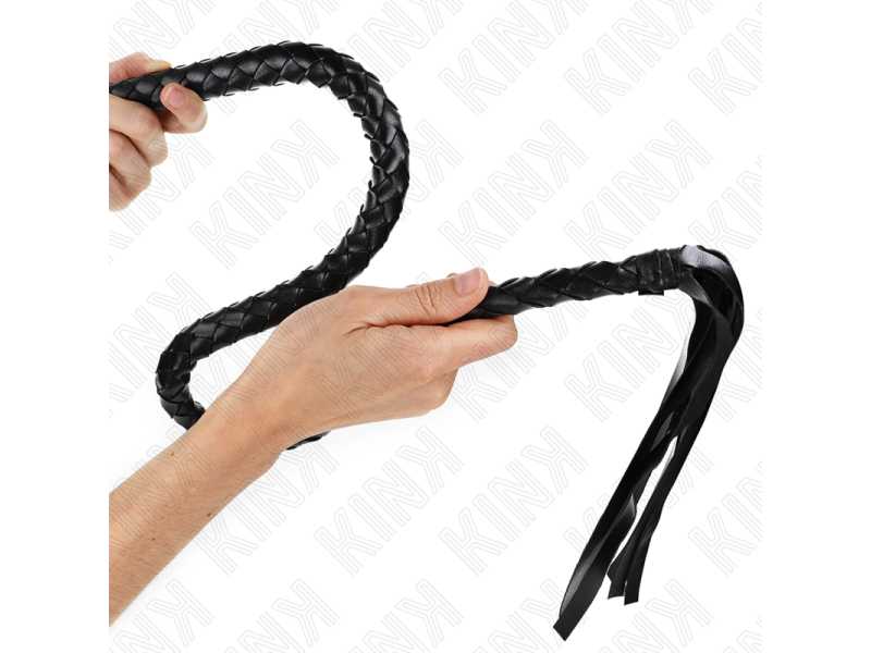 KINK - SNAKE WHIP WITH BLACK HAND RING 65 CM