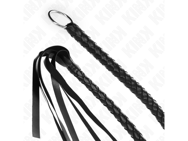 KINK - SNAKE WHIP WITH BLACK HAND RING 65 CM