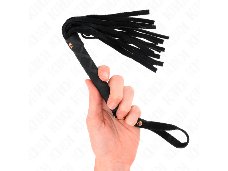 KINK - BLACK SUEDE MINI WHIP 30 CM