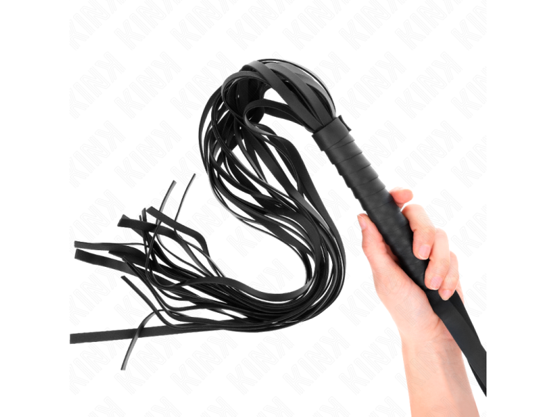 KINK - NEGRO SHORT HANDLE LONG TAIL WHIP 70 CM