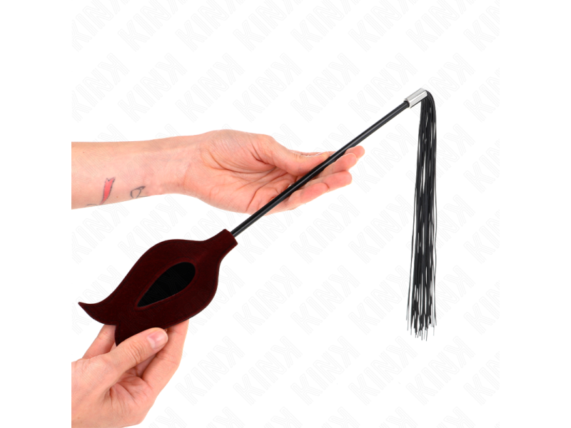 KINK - BLACK MAIDS HORN SHAPED TICKLE CHICKEN FEATHERS 36 CM