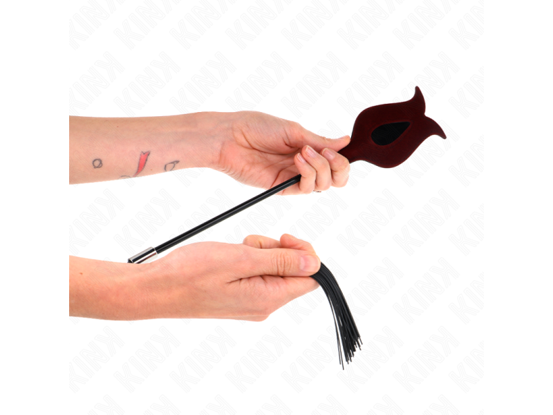 KINK - BLACK MAIDS HORN SHAPED TICKLE CHICKEN FEATHERS 36 CM