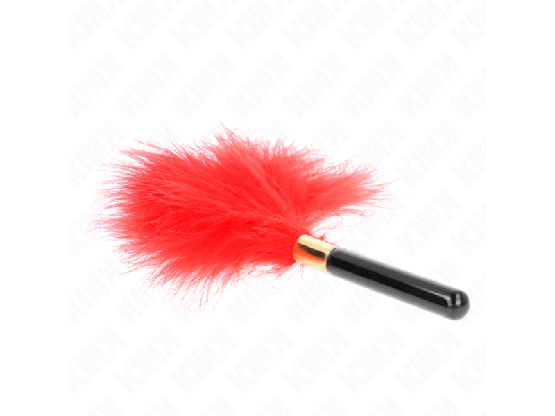 KINK - RED GOLD METAL TICKLE FEATHERS 18 CM