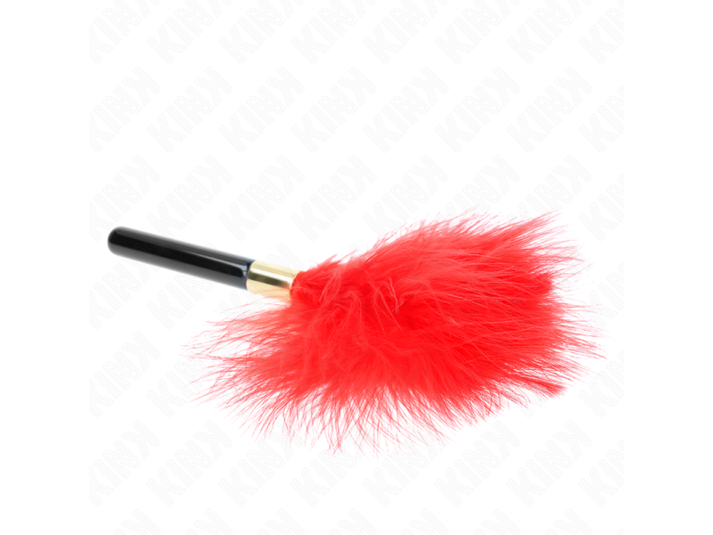 KINK - RED GOLD METAL TICKLE FEATHERS 18 CM