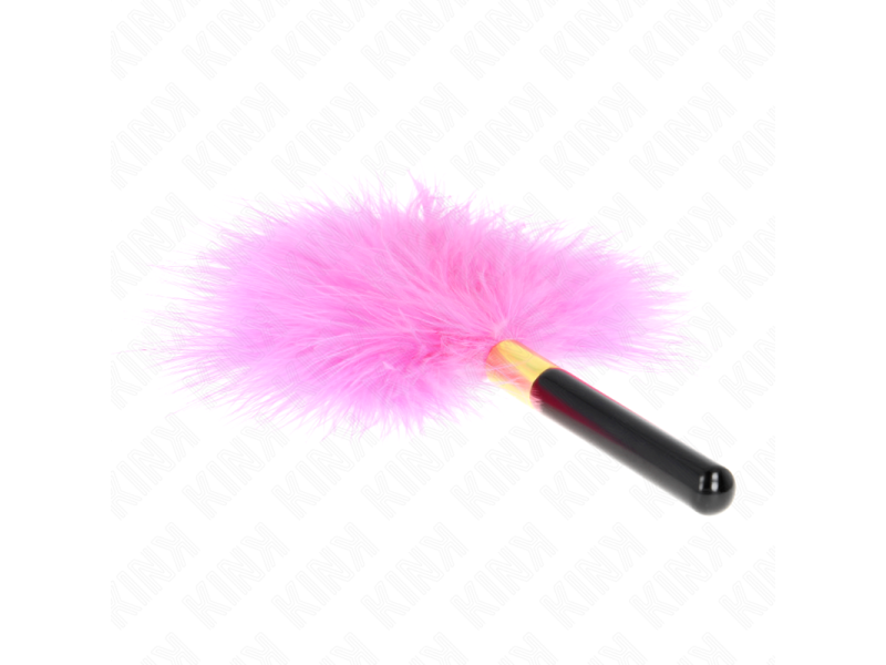 KINK - FUCHSIA GOLD METAL TICKLE FEATHERS 18 CM