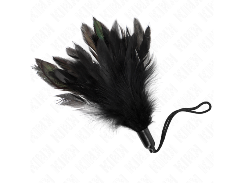 KINK - TICKLE FEATHERS WITH ROPE HANDLE PLASTIC BASE 15 CM