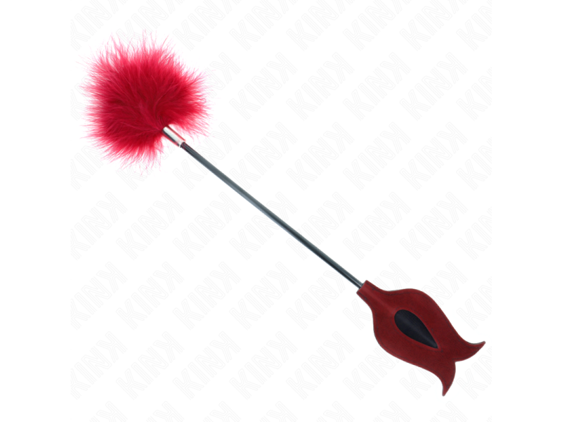 KINK - TICKLE FEATHERS WITH ROSE-SHAPED PADDLE 8 CM