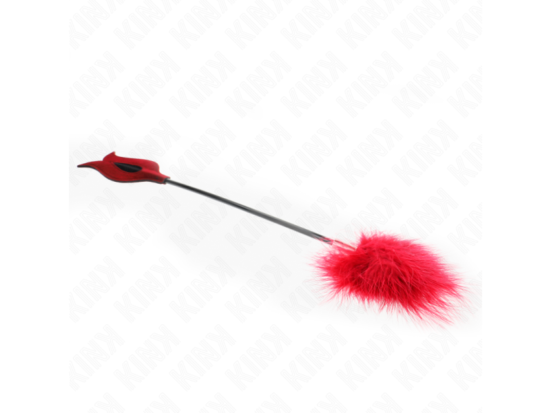 KINK - TICKLE FEATHERS WITH ROSE-SHAPED PADDLE 8 CM