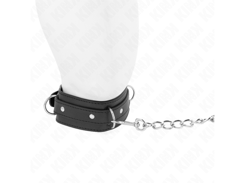 KINK - NECKLACE WITH LEASH 65 CM 3 RING MODEL 1 ADJUSTABLE 38-49 CM X 5 CM