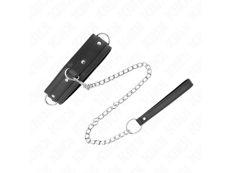 KINK - NECKLACE WITH LEASH 65 CM 3 RING MODEL 1 ADJUSTABLE 38-49 CM X 5 CM