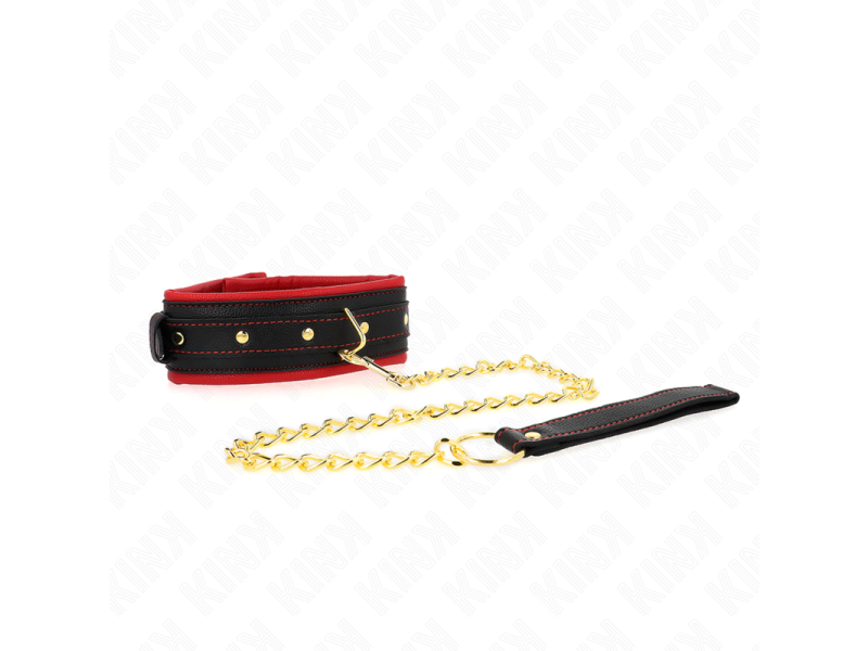 KINK - COLLAR WITH PLAIN FABRIC LEASH ADJUSTABLE 33-48 CM X 5.7 CM