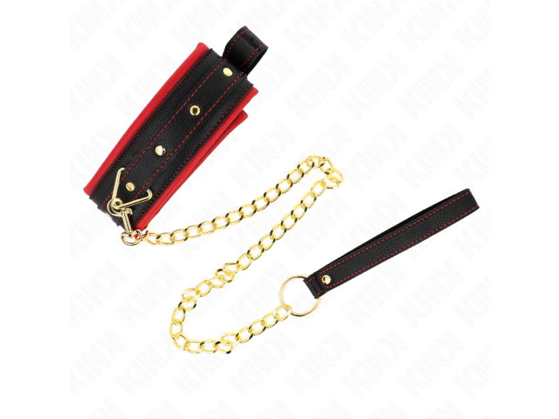 KINK - COLLAR WITH PLAIN FABRIC LEASH ADJUSTABLE 33-48 CM X 5.7 CM