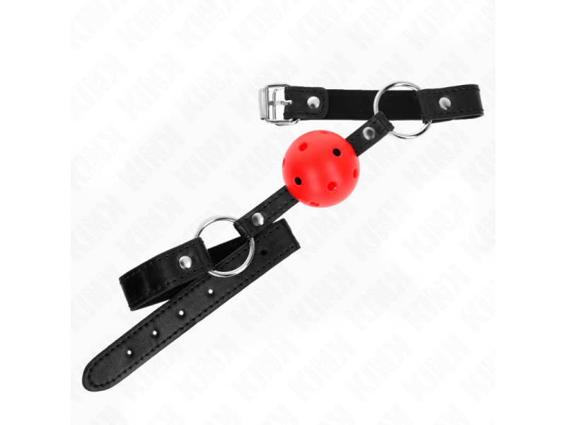 KINK - HOLLOW HARD RED BALL 4.5 CM GAG MODEL 1 63.5 X 2 CM