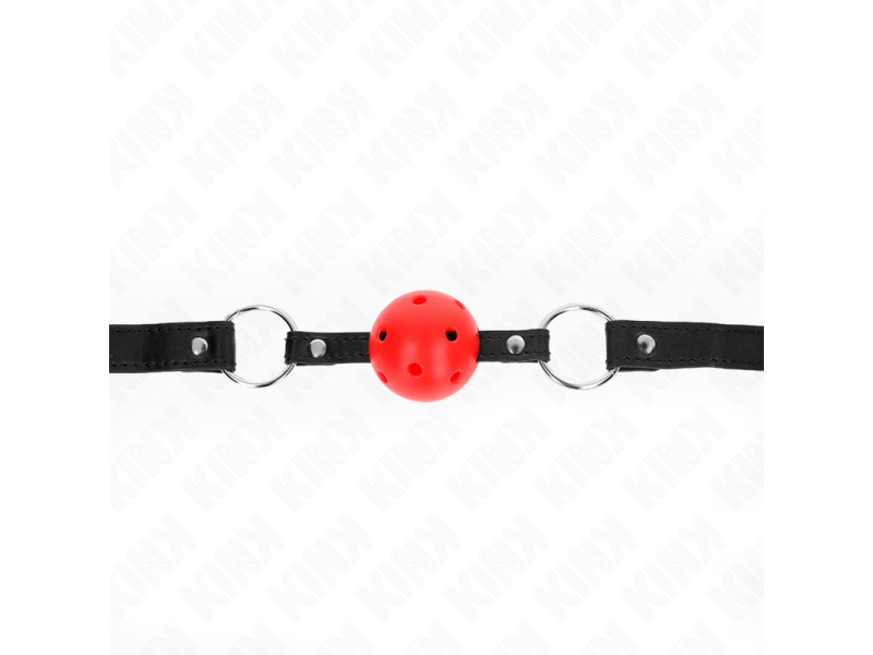 KINK - HOLLOW HARD RED BALL 4.5 CM GAG MODEL 1 63.5 X 2 CM