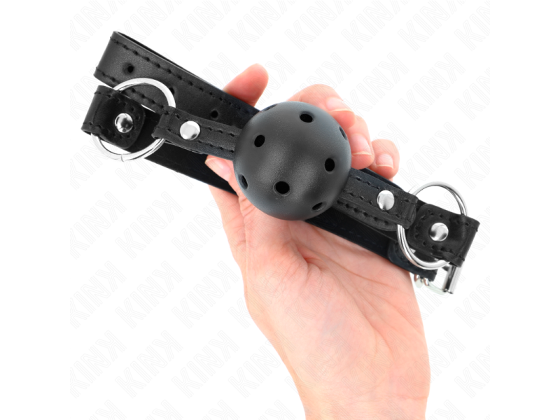 KINK - HOLLOW HARD BLACK BALL 4.5 CM GAG MODEL 1 63.5 X 2 CM