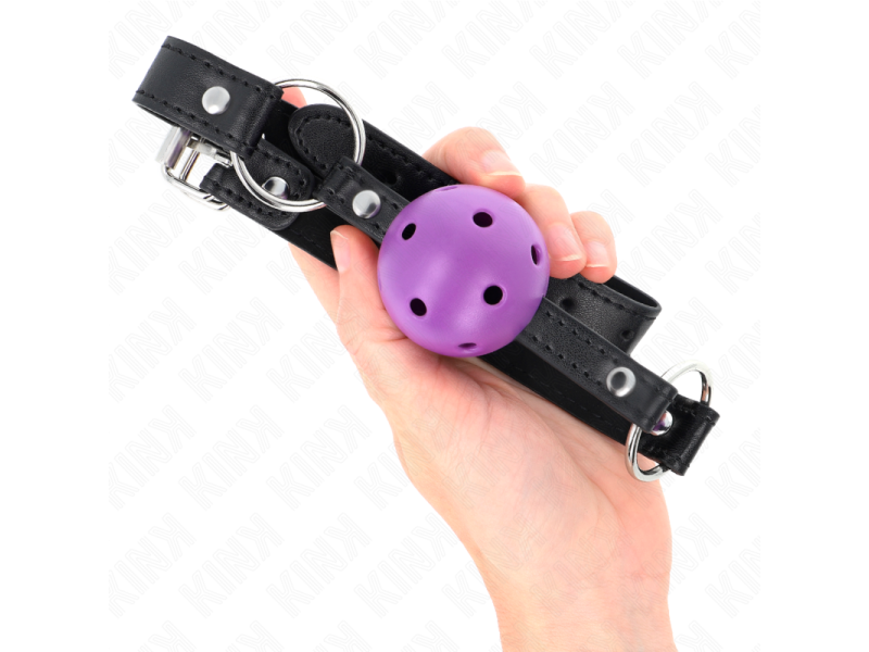 KINK - HOLLOW HARD PURPLE BALL 4.5 CM GAG 63.5 X 2 CM