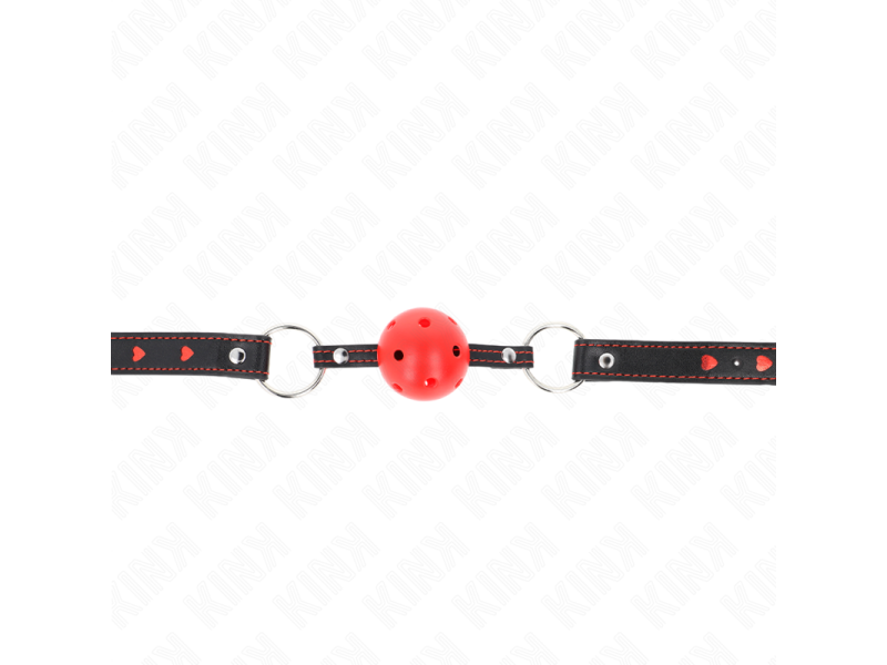 KINK - HOLLOW HARD RED BALL GAG MODEL 2 65 x 2.5 CM