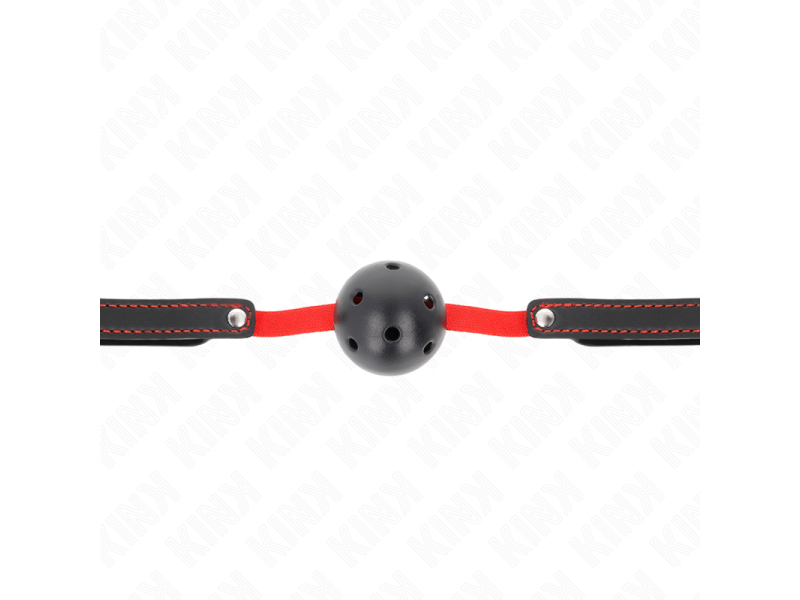 KINK - HOLLOW HARD MOUTH 4.5 CM GAG WITH ELASTIC BELT 56 x 1.5 CM