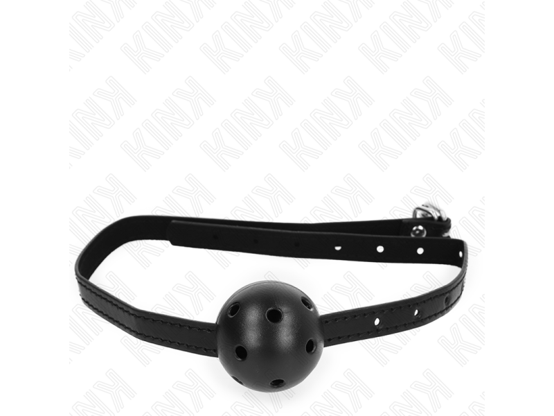 KINK - SIMPLICITY BLACK BREATHABLE BALL 4.5 CM GAG 62 x 1.5 CM