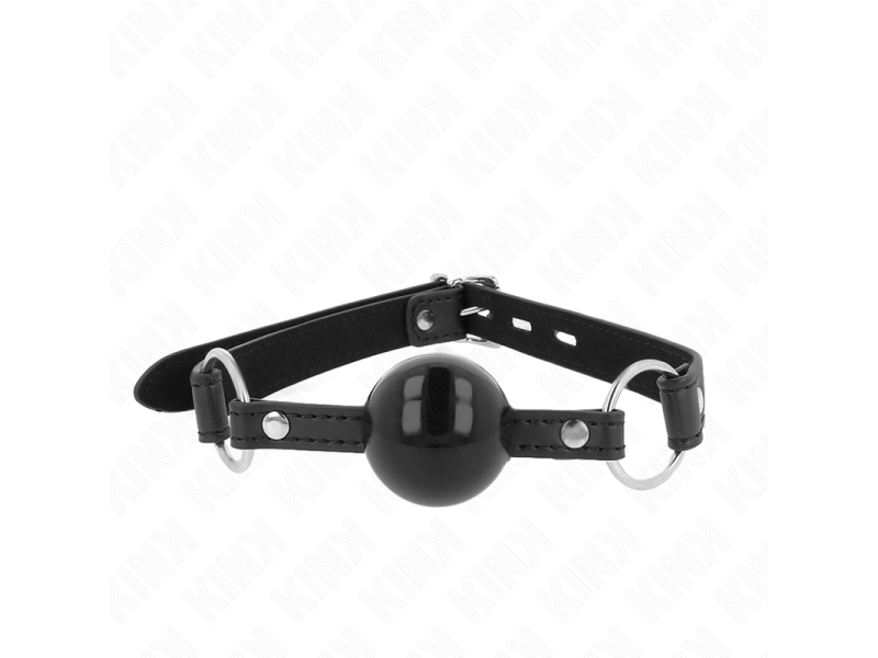 KINK - TPE BALL 4 CM GAG WITH BLACK LOCK 60 x 2 CM