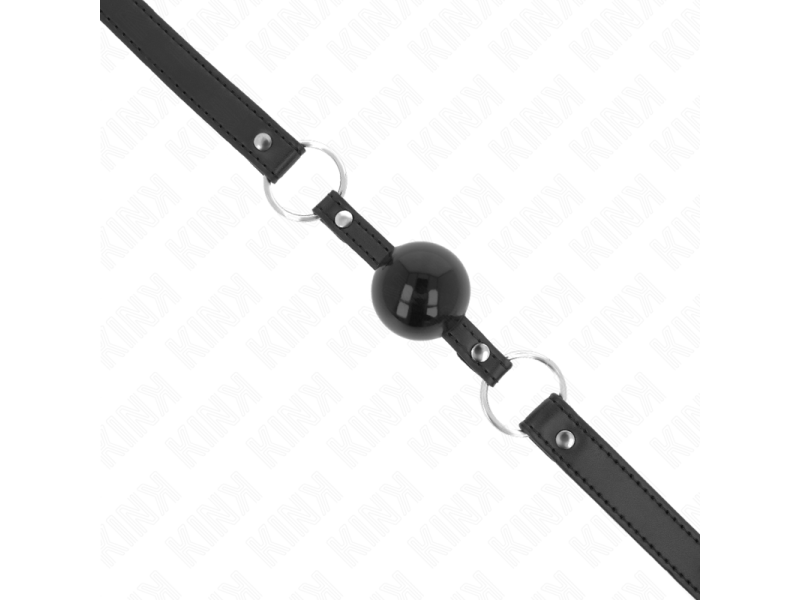 KINK - TPE BALL 4 CM GAG WITH BLACK LOCK 60 x 2 CM