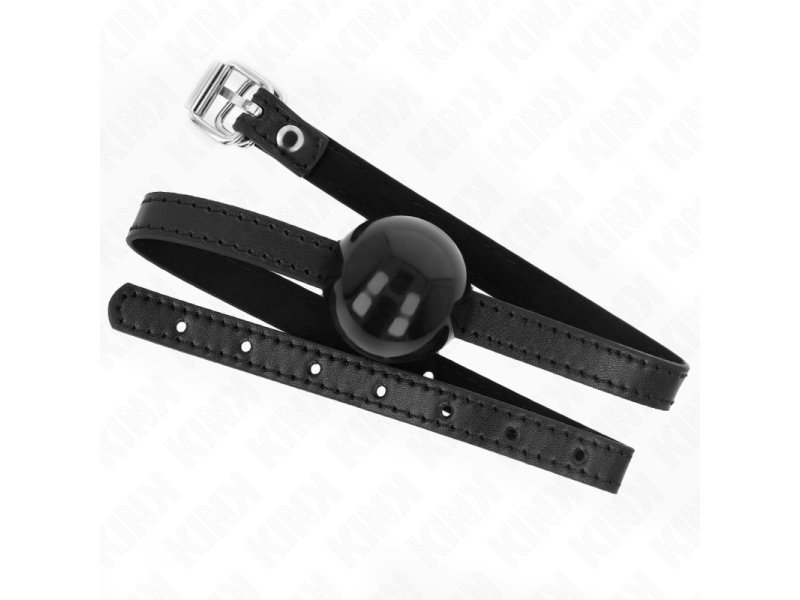 KINK - BLACK SINGLE SOLID BALL 4 CM GAG 65 x 1.5 CM