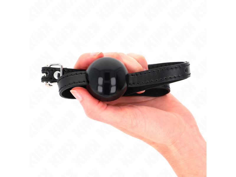 KINK - BLACK SINGLE SOLID BALL 4 CM GAG 65 x 1.5 CM