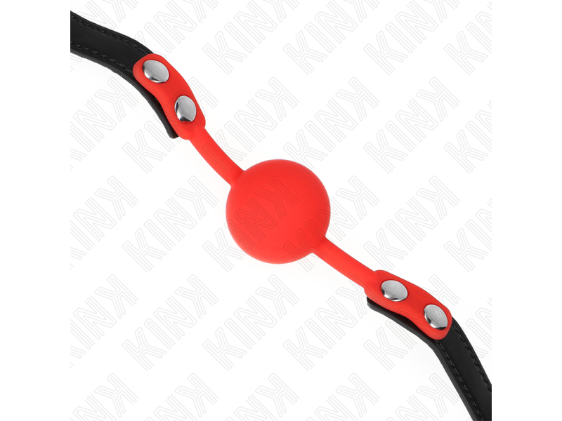 KINK - RED SILICONE BALL 4 CM GAG 60 x 2 CM