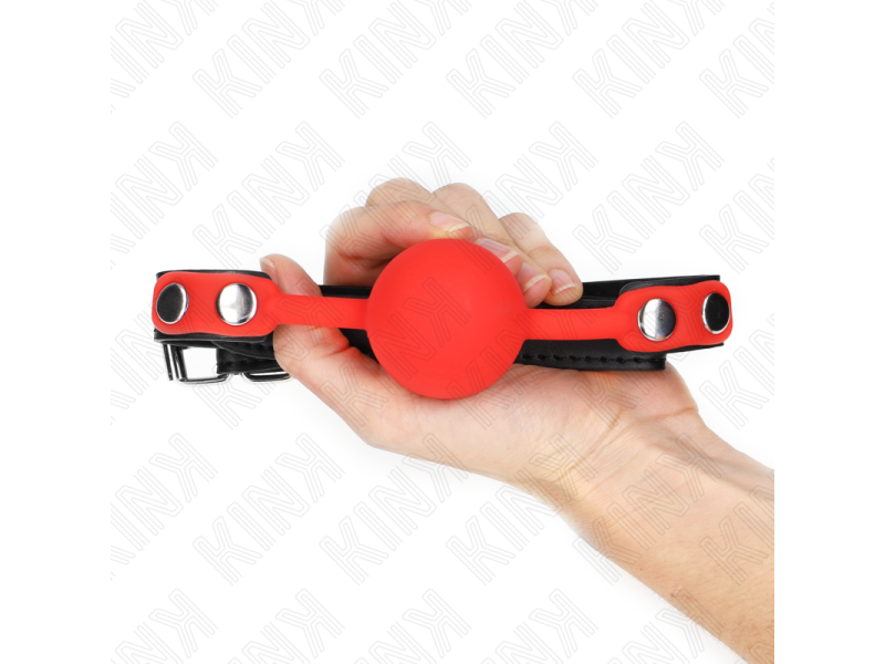 KINK - RED SILICONE BALL 4 CM GAG 60 x 2 CM