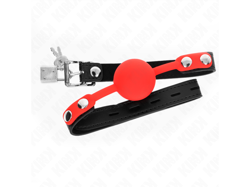 KINK - SILICONE BALL 4 CM GAG WITH LOCK 60 x 2 CM