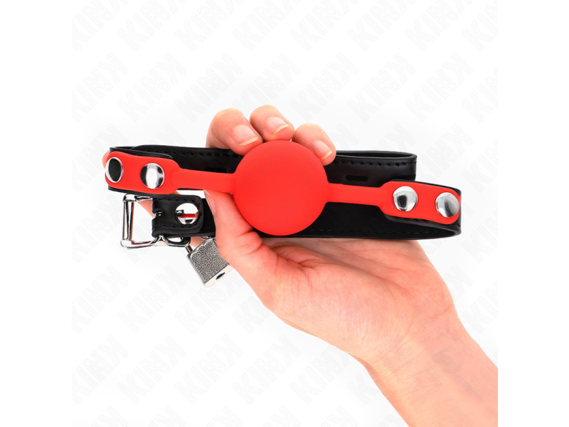 KINK - SILICONE BALL 4 CM GAG WITH LOCK 60 x 2 CM