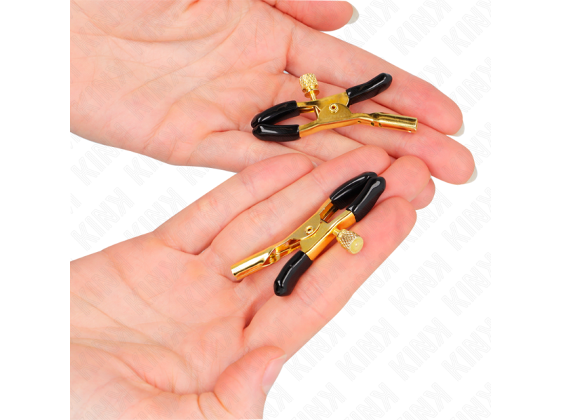 KINK - GOLD NIPPLE CLAMPS 6 CM