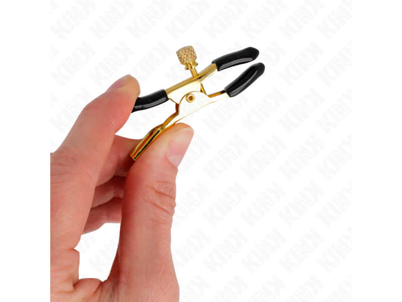 KINK - GOLD NIPPLE CLAMPS 6 CM