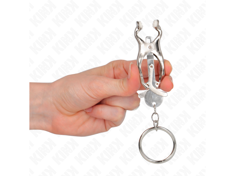 KINK - O-RING JAPANESE CLOVER NIPPLE CLAMPS SILVER