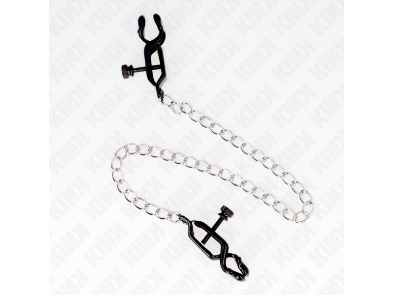 KINK - FLAT CHAIN NIPPLE CLAMPS SILVER 30 CM