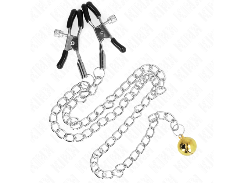 KINK - CHAIN NIPPLE CLAMPS WITH BELL 30 CM