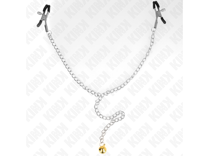 KINK - CHAIN NIPPLE CLAMPS WITH BELL 30 CM