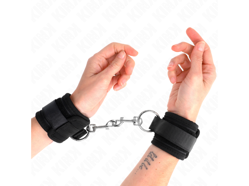 KINK - WRIST RESTRAINTS BLACK ADJUSTABLE 18-35 CM X 6 CM