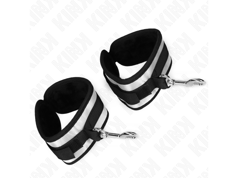 KINK - NEOPRENE WRIST CUFFS GREY 23 X 5 CM