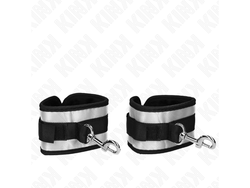 KINK - NEOPRENE WRIST CUFFS GREY 23 X 5 CM