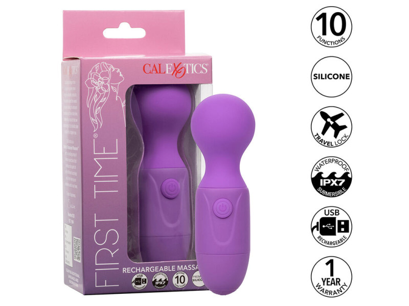 CALEXOTICS - FIRST TIME RECHARGEABLE MASSAGER 10 VIBRATIONS PURPLE