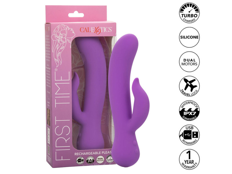 CALEXOTICS - FIRST TIME VIBRATOR PLEASER RECHARGEABLE PURPLE