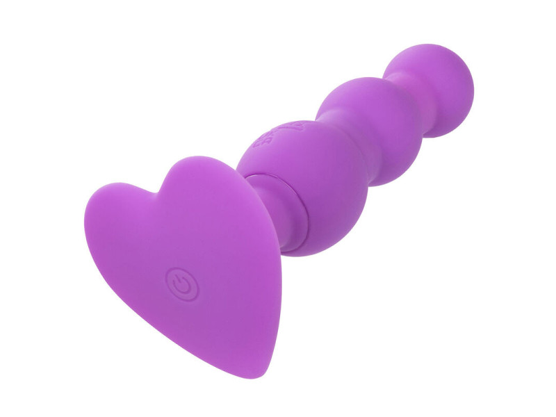 CALEXOTICS - FIRST TIME ANAL PLUG TRIPLE BEADED PROBE 10 VIBRATIONS PURPLE