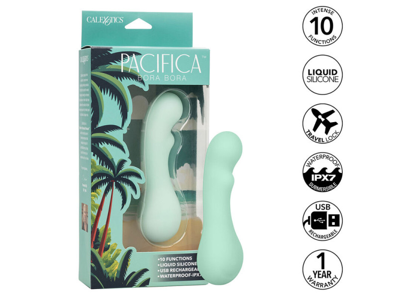 CALEXOTICS - PACIFICA BORA BORA ESTIMULATOR G SPOT 10 VIBRATIONS AQUA